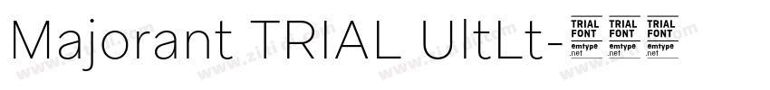 Majorant TRIAL UltLt字体转换